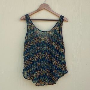 Lush Tank in Green/Blue Size L